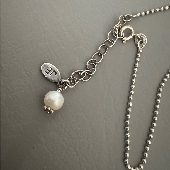 Jessica Elliot Sterling Silver Fortune Cookie Necklace - Picture 2 of 7